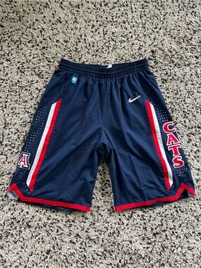 Nike Arizona Wildcats NCAA Basketball Shorts Player Issue Long Length Mens Large